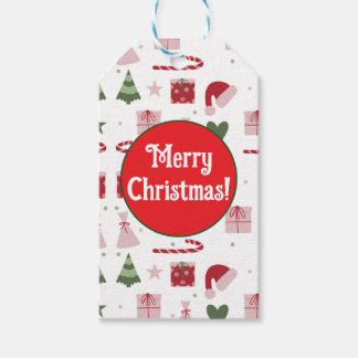 Cute festive editable Merry Christmas Presentetikett