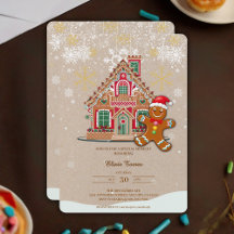 Cute Festive Gingertea House Baby Shower