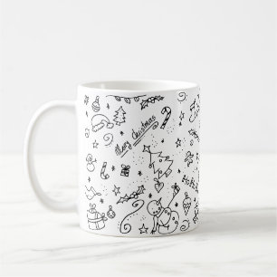 Cute Festive jul Helgdagar Mönster Kaffemugg