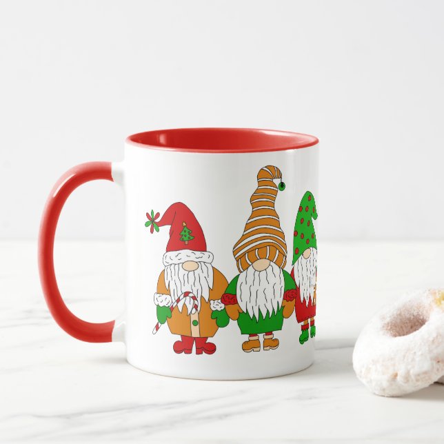Cute Festive-julgranar Mugg (Med munk)