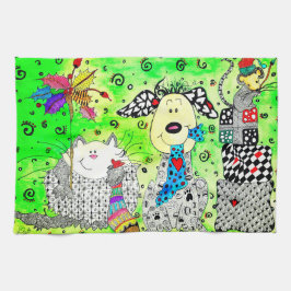 Cute Festive-julritare Kitchen Towel Kökshandduk