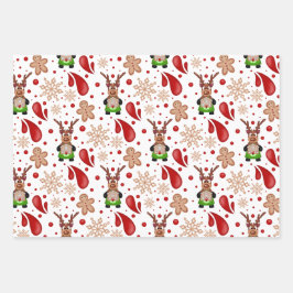 Cute Festive Red Christmas Reindeer