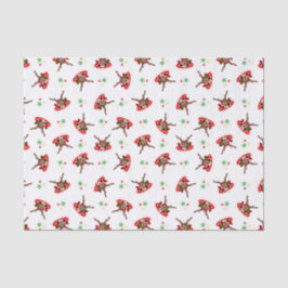 Cute Festive Red Kasky jul Reindeer