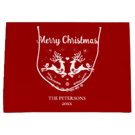 Cute Festive Scandi Red White Jul Hjort