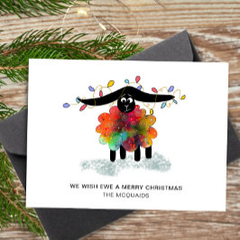 Cute Festive Sheet med julafton Ljus Julkort