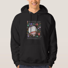 Cute festive snögubbe bubble head Girl Hoodie