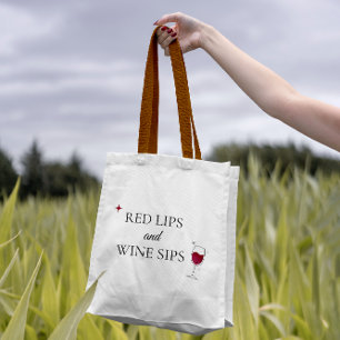Cute fet Feminine Red Vin Tygkasse