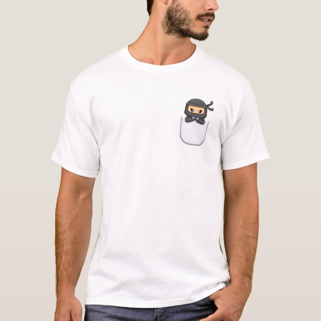Cute ficka Ninja I Vector Design T Shirt (Framsida)