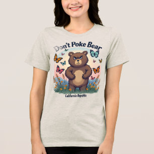 Cute & Fierce Bear Graphic T-Shirt - Kalifornien