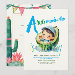 Cute Fiesta Boy Shower Muchacho 5x7 Quality Inbjudningar