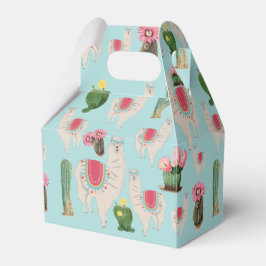 Cute Fiesta Llama & Cactus Mönster Presentaskar