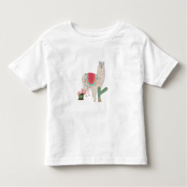 Cute Fiesta Llama & Cactus T Shirt