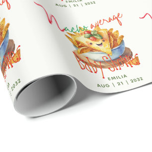 Cute Fiesta Nacho Average Baby Shower Anpassningsb Presentpapper