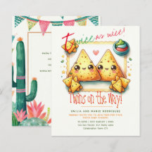 Cute Fiesta TWILLINGARS Baby Shower NACHOS barn