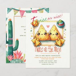Cute Fiesta TWILLINGARS Baby Shower NACHOS barn