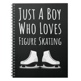 Cute Figure Skating Gifts For Boys For Kids Ice Anteckningsbok