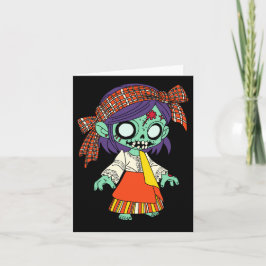 Cute Filipino Zombie Anteckningskort
