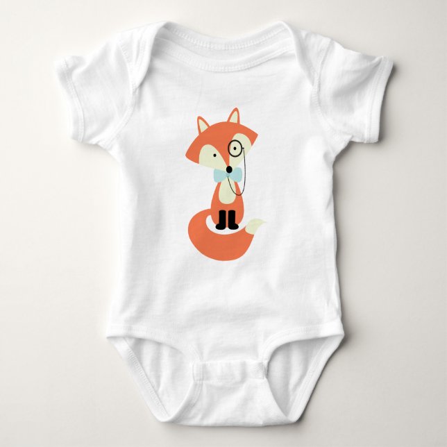 Cute Finare Red Fox Tee Shirt (Framsida)