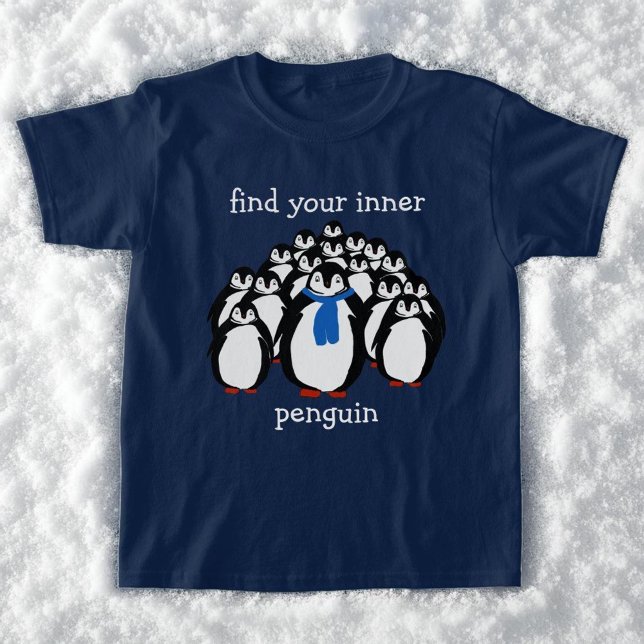 Cute Find Your Inner Penguin T Shirt (🐧Penguin Love 🐧)