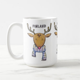 Cute Finland Reindeer mugg