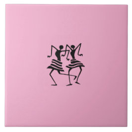 Cute Firande Dance Rosa Kakelplatta