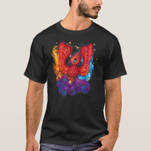 Cute Firebird Stigning Phoenix Art T-Shirt Kids To