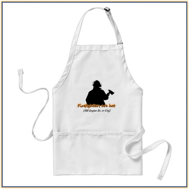 Cute Firefighters är Hett Apron Förkläde (Bookmark my store! https://www.zazzle.com/store/capricepetit)