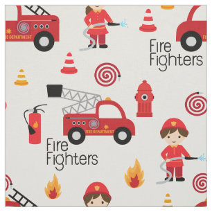 Cute Firefighters tyg