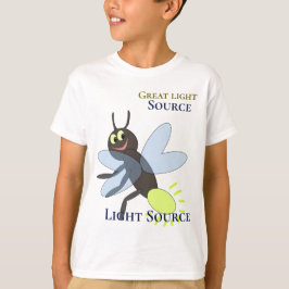 Cute Firefly Big Ögon Blue Vingar Gult Light T Shirt