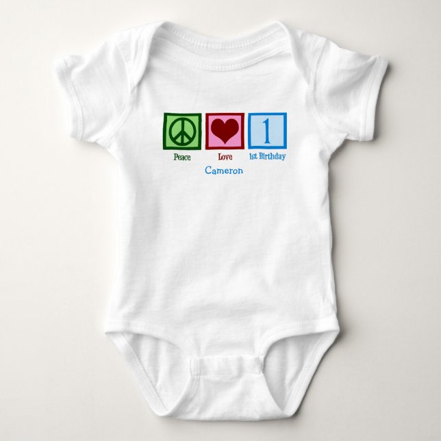 Cute First Birthday-utrustning Tee (Framsida)