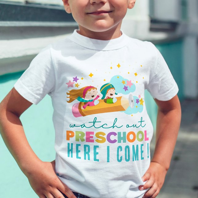Cute First Day of School Roligt Preschool Student T Shirt (Skapare uppladdad)