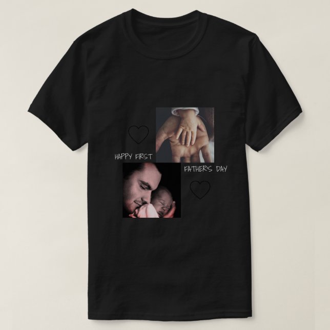 Cute First Fars dag 2-foto T-Shirt (Design framsida)