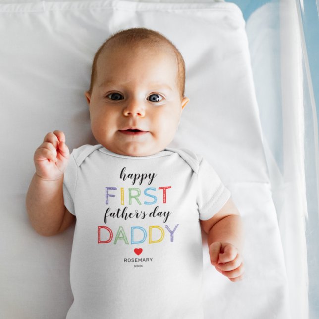 Cute First Fars dag Baby Bodykostym T Shirt (Skapare uppladdad)