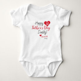 Cute First Fars dag Gift Red Flicka Boy T Shirt
