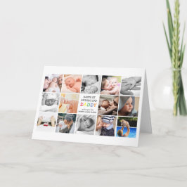 Cute First Fars dag pappa | Fotokollage Kort