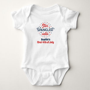Cute First Fjärde juli-Personligen T-shirt