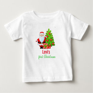 Cute First jul Tecknad Jultomten T Shirt