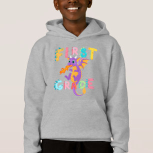 Cute First KLASS Dinosaur Squad School-pojkar T Shirt