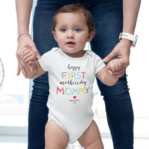 Cute First Mors dag Baby Bodykostym T Shirt