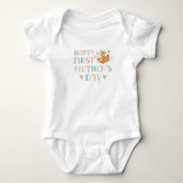 Cute First Mors dag Boho Typography T Shirt