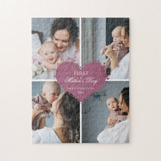 Cute First Mors dag Gift | Fotokollage Pussel
