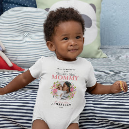 Cute First Mors dag Photo Baby Bodykostym T Shirt