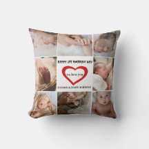 Cute First Mors dag Red Heart | Fotokollage