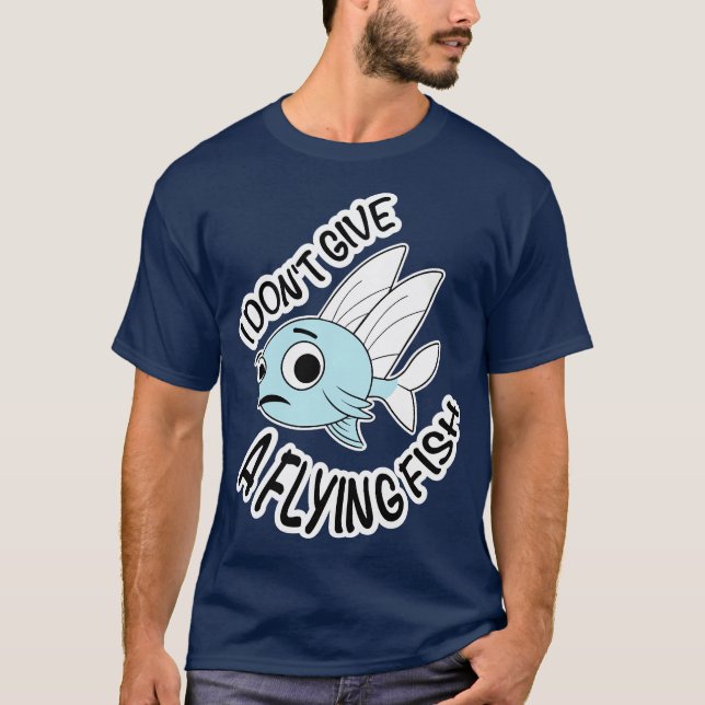 Cute Fish i not ge a flight fish T Shirt (Framsida)
