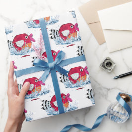 Cute Fish i Vatten Presentpapper