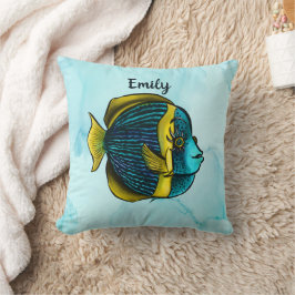 Cute Fish Kids Namn Kudde