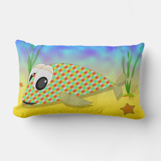 Cute Fish Lumbarkudde (Framsida)