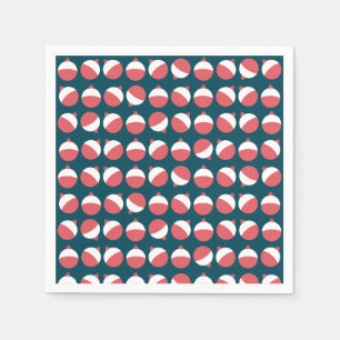 Cute Fishing Bobber Papper Napkins Pappersservett