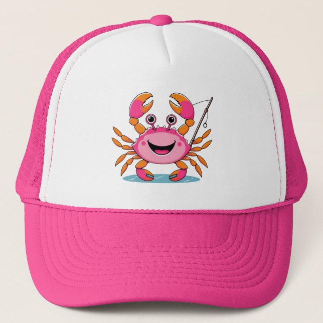 Cute Fishing Crab Cap Keps (Framsida)