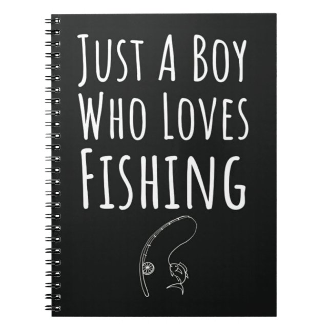 Cute Fishing Gifts For Baby Boys Kids Fisher Anteckningsbok (Framsidan)